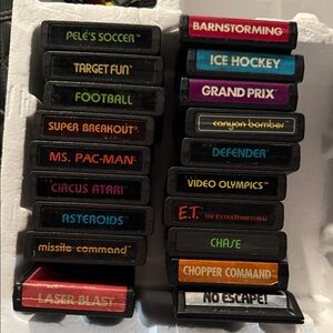 VAtari Game Cartridge Collection lot of 19